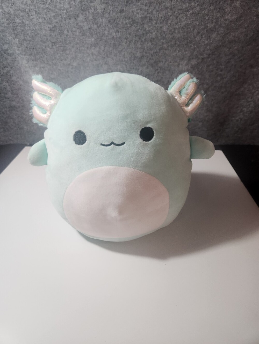 Squishmallows Anastasia the Teal Axolotl 12" plush toy with silver gills